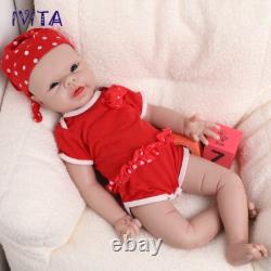 IVITA 20inch Blue Eyes Girl Reborn Baby Doll Full Body Silicone Doll Prematur