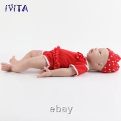 IVITA 20inch Blue Eyes Girl Reborn Baby Doll Full Body Silicone Doll Prematur