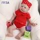Ivita 20inch Full Silicone Adorable Girl Doll Reborn Baby Lifelike Newborn Doll