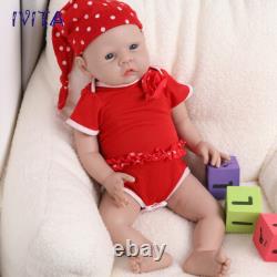 IVITA 20inch Full Silicone Adorable Girl Doll Reborn Baby Lifelike Newborn Doll