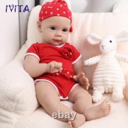 IVITA 21 Big Girl Baby Lifelike Full Silicone Reborn Baby Doll Kids Gifts