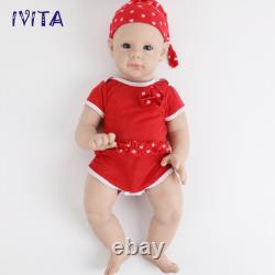IVITA 21 Big Girl Baby Lifelike Full Silicone Reborn Baby Doll Kids Gifts