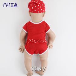 IVITA 21 Big Girl Baby Lifelike Full Silicone Reborn Baby Doll Kids Gifts