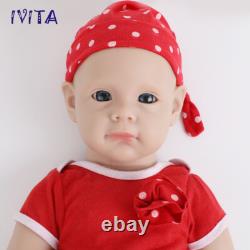 IVITA 21 Big Girl Baby Lifelike Full Silicone Reborn Baby Doll Kids Gifts