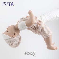 IVITA 21'' Floppy Silicone Reborn Baby Boy Girl Silicone Doll Xmas Gift