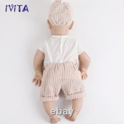 IVITA 21'' Floppy Silicone Reborn Baby Boy Girl Silicone Doll Xmas Gift