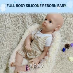 IVITA 21'' Floppy Silicone Reborn Baby Boy Girl Silicone Doll Xmas Gift
