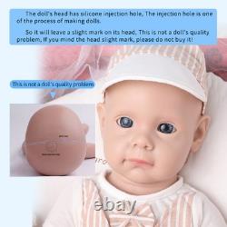 IVITA 21'' Floppy Silicone Reborn Baby Boy Girl Silicone Doll Xmas Gift