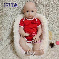 IVITA 21'' Full Body Soft Silicone Reborn Baby Girl Floppy Silicone Doll Gift