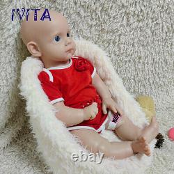 IVITA 21'' Full Body Soft Silicone Reborn Baby Girl Floppy Silicone Doll Gift