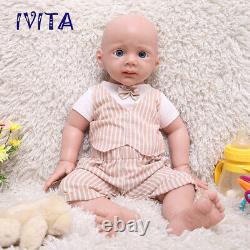 IVITA 21'' Full Silicone Reborn Baby Boy Newborn Handmade Silicone Doll Infant