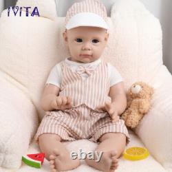 IVITA 21'' Silicone Reborn Baby Boy Girl Newborn Full Silicone Doll Xmas Gift