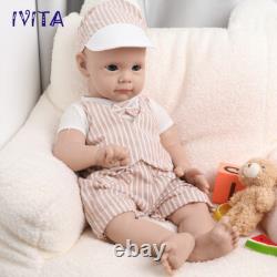 IVITA 21'' Silicone Reborn Baby Boy Girl Newborn Full Silicone Doll Xmas Gift