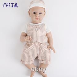 IVITA 21'' Silicone Reborn Baby Boy Girl Newborn Full Silicone Doll Xmas Gift