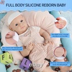 IVITA 21'' Silicone Reborn Baby Boy Girl Newborn Full Silicone Doll Xmas Gift
