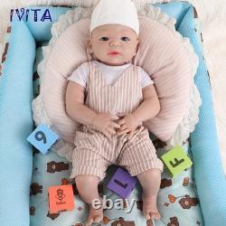 IVITA 22'' Full Body Platinum Silicone Reborn Baby BOY 5KG Lifelike Silicon Doll