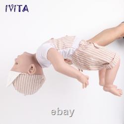 IVITA 22'' Full Body Platinum Silicone Reborn Baby BOY 5KG Lifelike Silicon Doll