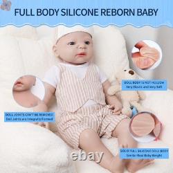 IVITA 22'' Full Body Platinum Silicone Reborn Baby BOY 5KG Lifelike Silicon Doll