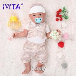 IVITA 23'' Big Reborn BOY Full Body Silicone Doll Adorable Smile Baby Infant