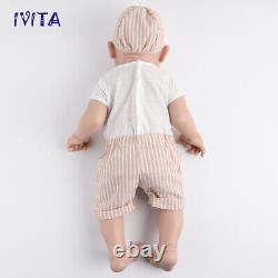 IVITA 23'' Big Reborn BOY Full Body Silicone Doll Adorable Smile Baby Infant