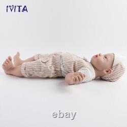 IVITA 23'' Big Reborn BOY Full Body Silicone Doll Adorable Smile Baby Infant