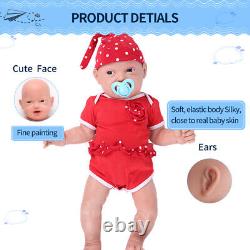 IVITA 23'' Big Reborn Full Body Silicone Doll Adorable Smile Newborn Baby Girl