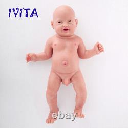 IVITA 23'' Full Body Silicone Reborn Doll Realistic Baby Boy Can Take Pacifier