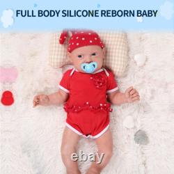 IVITA 23'' Fullbody Silicone Reborn Doll Baby Girl Take Pacifier Xmas Gift 5400g