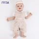 Ivita 23inch Reborn Baby Big Boy Blue Eyes Newborn Vivid Full Silicone Baby Doll