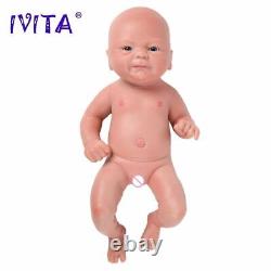 IVITA 36cm 1.65kg 100% Full Silicone Reborn Boy Doll Realistic Baby Toys Gift US