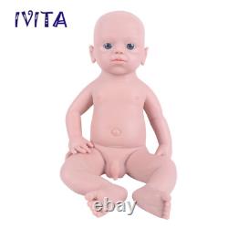 IVITA Handmade Lifelike Boy Infant 19''Full Body Silicone Reborn Baby Doll Xmas
