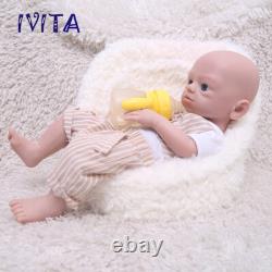 IVITA Handmade Lifelike Boy Infant 19''Full Body Silicone Reborn Baby Doll Xmas