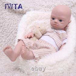 IVITA Handmade Lifelike Boy Infant 19''Full Body Silicone Reborn Baby Doll Xmas