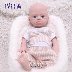 IVITA Handmade Lifelike Boy Infant 19''Full Body Silicone Reborn Baby Doll Xmas