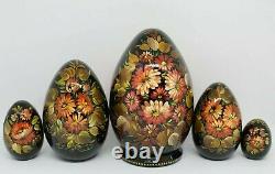 Icon Nesting dolls Matryoshka Hand made 5 pieces, 6 tall