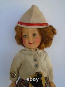 Ideal Shirley Temple 12 Vinyl Doll in Orig Wee Willie Winkie Outfit Vintage 50s