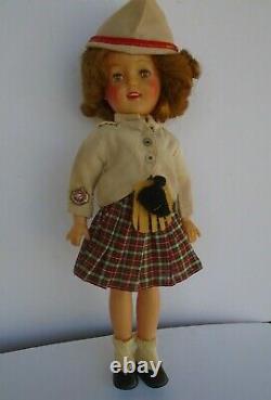 Ideal Shirley Temple 12 Vinyl Doll in Orig Wee Willie Winkie Outfit Vintage 50s