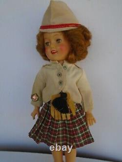 Ideal Shirley Temple 12 Vinyl Doll in Orig Wee Willie Winkie Outfit Vintage 50s