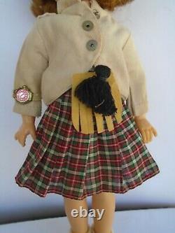 Ideal Shirley Temple 12 Vinyl Doll in Orig Wee Willie Winkie Outfit Vintage 50s