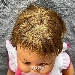 Ideal Thumbelina Doll OTT 19 Rooted Hair Painted Eyes No Knob Cloth Body