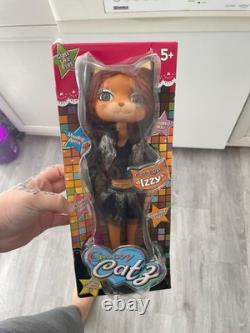 Izzy, curious. Groovy cats fashion doll 11-inch cat with trendy clothing so cute