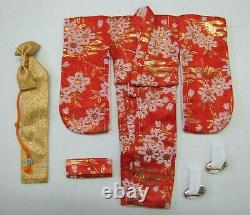 JAPANESE EXCLUSIVE Vtg Barbie Doll SAKURA KIMONO OUTFIT Francie Shoes Purse Belt