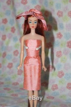 JUST GORGEOUS! 1966 Color Magic Ruby Red Barbie Doll Super Clean Partial Re-Root