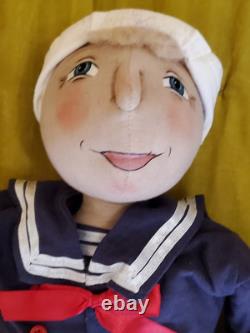 Joe Spencer Pelican Pirate, Sid & Stacey Sailor 28 Artist Doll Set RARE