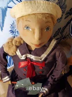 Joe Spencer Pelican Pirate, Sid & Stacey Sailor 28 Artist Doll Set RARE