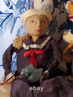 Joe Spencer Pelican Pirate, Sid & Stacey Sailor 28 Artist Doll Set RARE