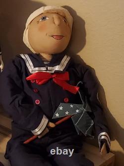 Joe Spencer Pelican Pirate, Sid & Stacey Sailor 28 Artist Doll Set RARE