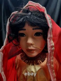 Kais Dolls American Artist World Gallery Doll Large 33 Doll Indian RARE HTF