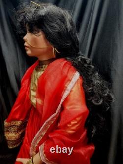 Kais Dolls American Artist World Gallery Doll Large 33 Doll Indian RARE HTF