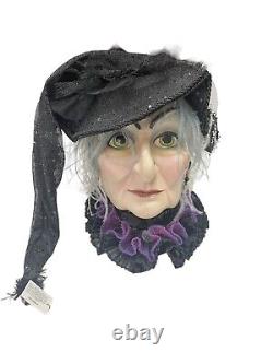 Katherine's Collection Wayne Kleski Witch Head Decor Halloween Extremely RARE
